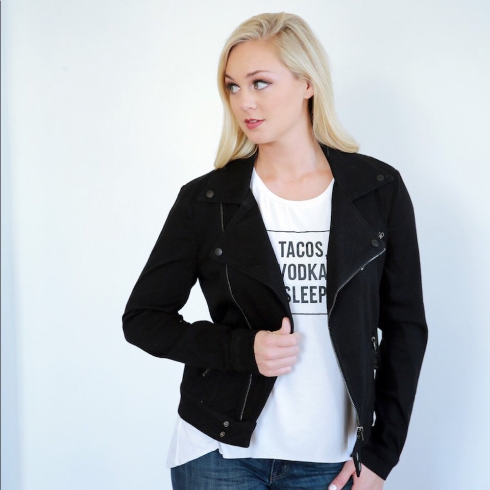 Black Liverpool moto jacket